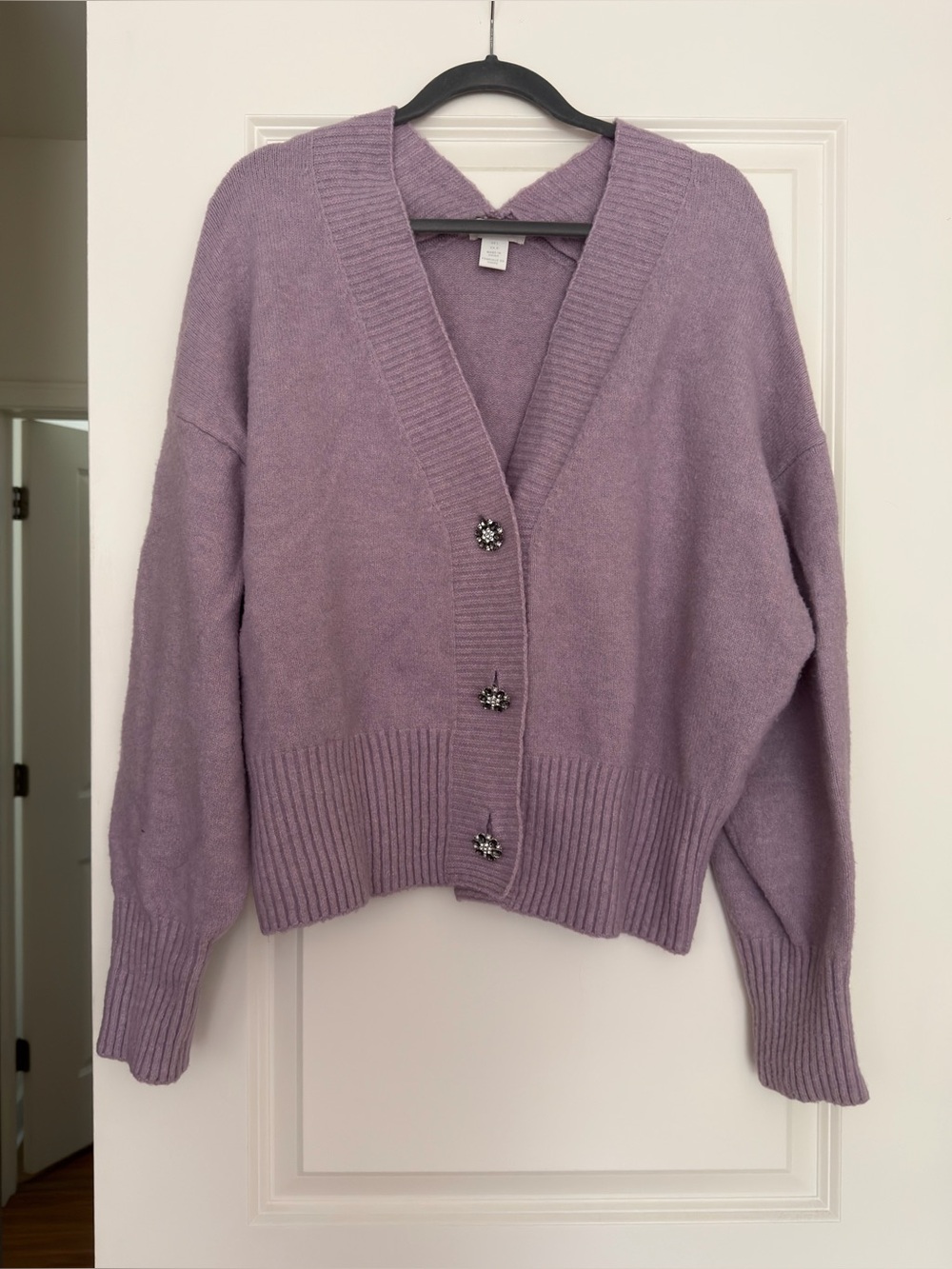 H&M lavender cardigan